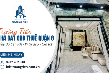 Nhà đất cho thuê quận 8 đầy đủ tiện ích, vị trí đẹp, giá tốt